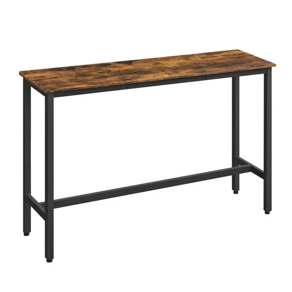 XC Bar Table, Narrow Long Bar Table, Kitchen Dining Table, High Pub Table, Sturdy Metal Frame, Industrial Design, 15.7 X 55.1 X 35.4 Inches