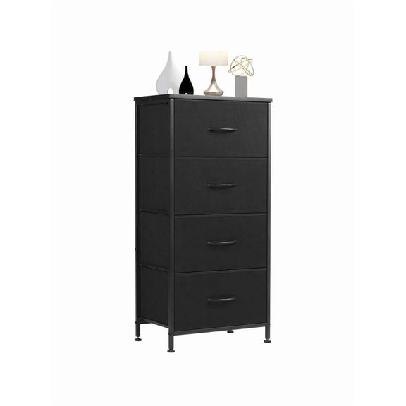 XC  Drawers Dresser Chest Of 4 Drawers,Metal Frame And Wood Top
