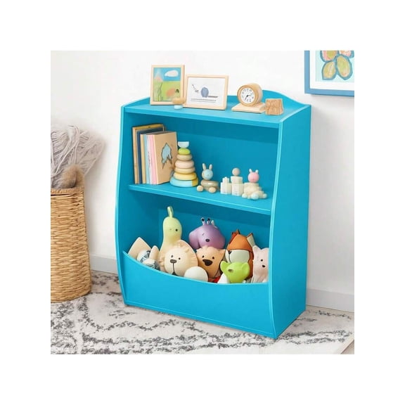 XC Kids Bookshelf And Toy Storage Organizer,Wood Children Bookcase,Toddler Book Shelf For Playroom Hallway Bedroom School