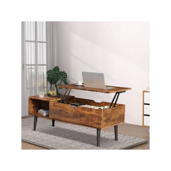 XC Lift Top Coffee Table For Living Room-Coffee Table With Storageand Lifting Top,Space Saving Living Room Tables