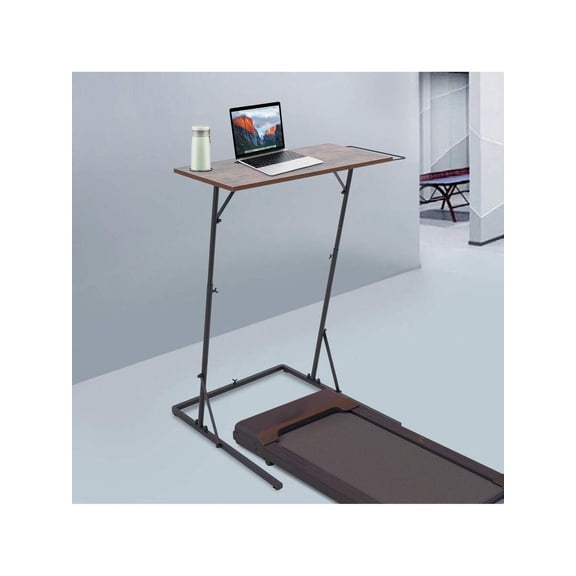 XC Portable Bike Trainer Fitness Desk, 143cm/56.3in Adjustable Standing Desks For Indoor Cycling, Treadmill Workstation Desk, Bike Trainer Stand Table For Home Office, Laptop, And Fitness Station