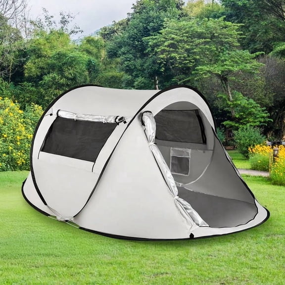 XC  Quickly And Automatically Pop Out The Tent, With Fiberglass Support, Oval Oxford Cloth Camping Shelter, UPF40+UV Protection, Suitable For All Seasons, Equipped