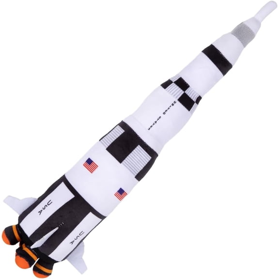 XC  Saturn Rocket Plush Toy for Kids, 18.5 Inch Space Shuttle Stuffed Toy with Realistic Details, SpaceRoom Dcor, NASA Spaceship Nursery Dcor, Great Outer Space Toys for Boys & Girls