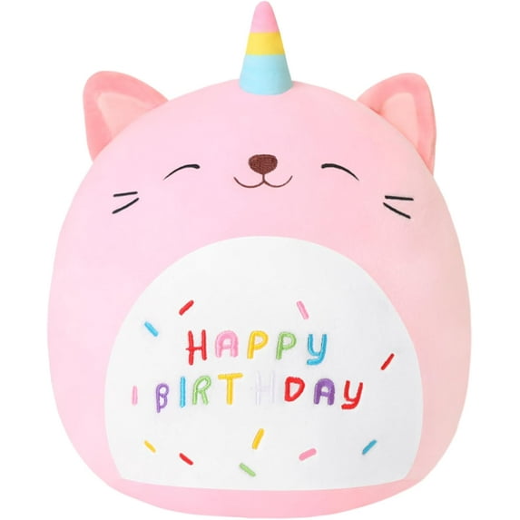 XC Unicorn Cat Plush Kawaii Birthday Cat Plushies Pillow Cat Stuffed Animal Toy Soft Plushie Doll Gifts for Kids Decor(Caticorn, 8 Inch)