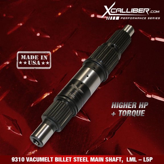 XCALLIBER BILLET HIGH PERFORMANCE MAIN SHAFT - ALLISON 1000 TRANSMISSIONS LML & L5P