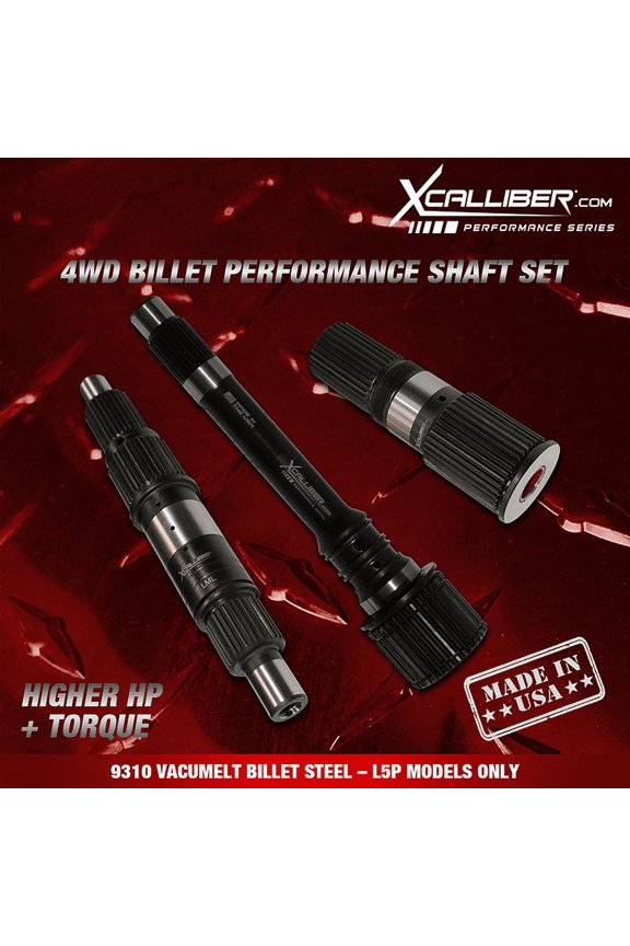 BILLET SHAFT SET OF 3 - 4WD (L5P ONLY) GM/ALLISON TRANSMISSION, MY 2017-2020