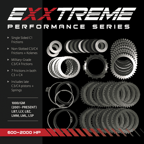 XCALLIBER Performance Clutch Kit for Allison 1000 transmissions- 600++ HP All GM/Duramax