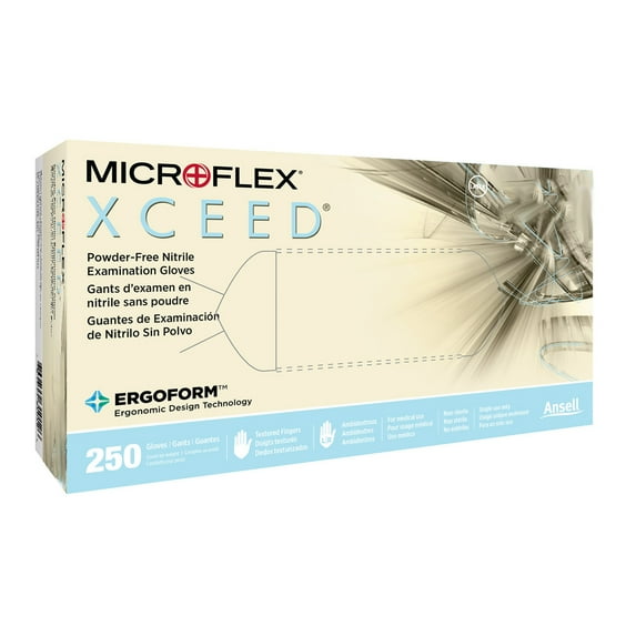 XCEED Disposable Nitrile Exam Glove Standard Cuff Length SMALL XC-310-S 250 per Box