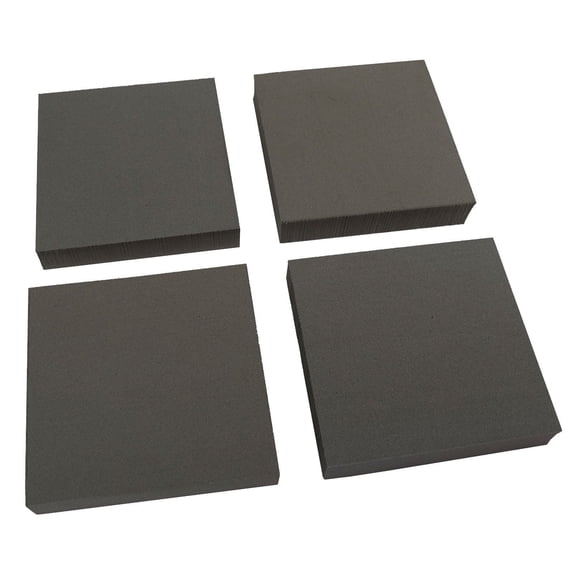 XCEL Equipment Pads, Anti Vibration Non Slip Furniture Pads, 4" x 4" x 3/4" Thick (Set of 4)...