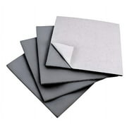 XCEL Equipment Rubber Pads with Self Adhesive Anti Vibration Non Slip Furniture Pads - Customizable Acoustic Foam Rubber Sheets - Set of 4 (12" x 12" x 1/4", Gray)