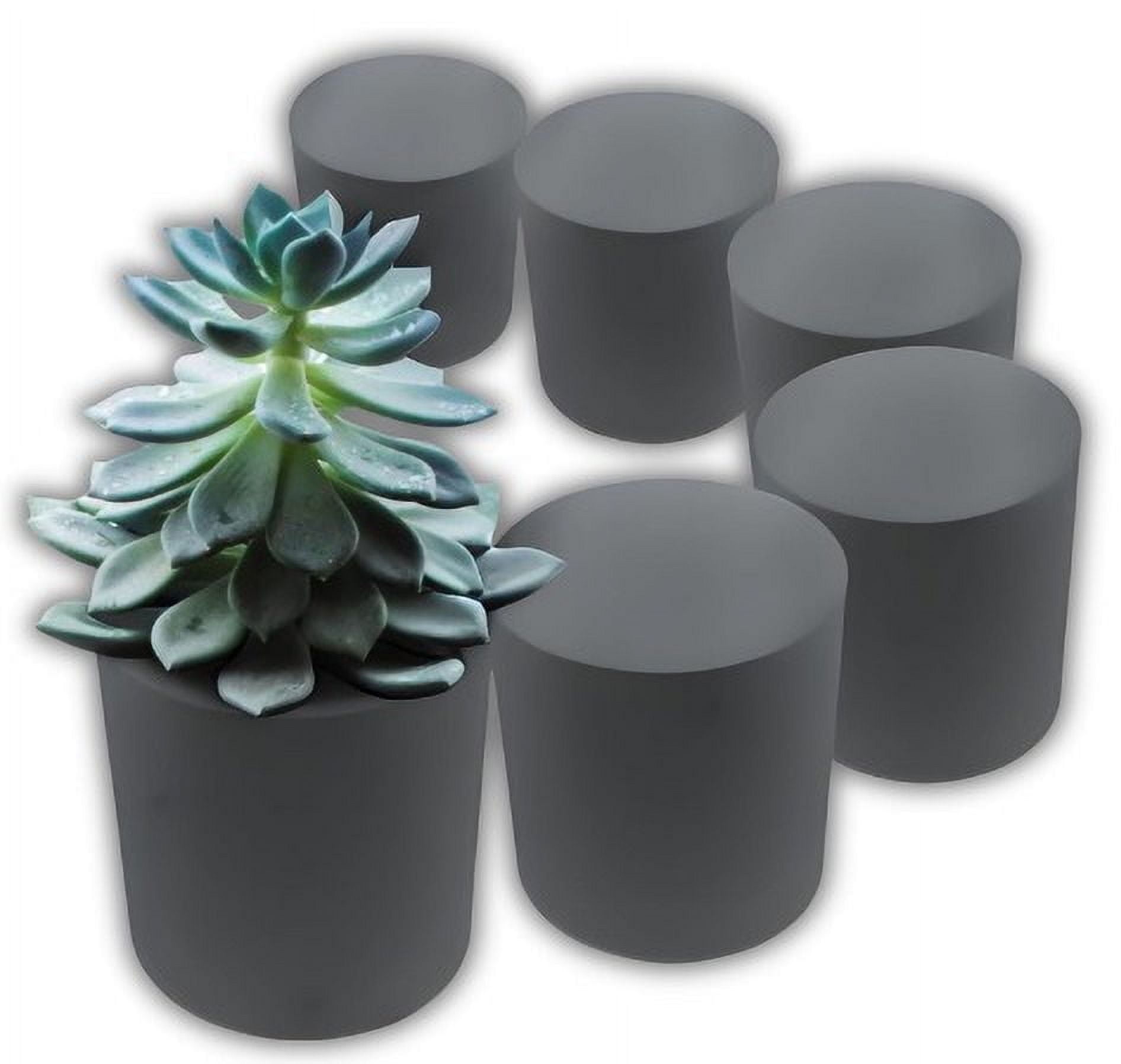 XCEL Floral Foam Block Unlike Any Other - Reusable Floral Blocks Flower Foam for Artificial Flower Arrangements (Gray - 3" x 3" Round (10 Pack))