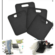 XCEL Portable Stadium Seat Pad Cushions 4 Pack - Foam Rubber Bleacher Cushion Seat Pads for Spectating Sports, Festivals, Outdoor Seating, Yoga - Water Resistant - 14 x 12 x 1 inch Thick - USA Made