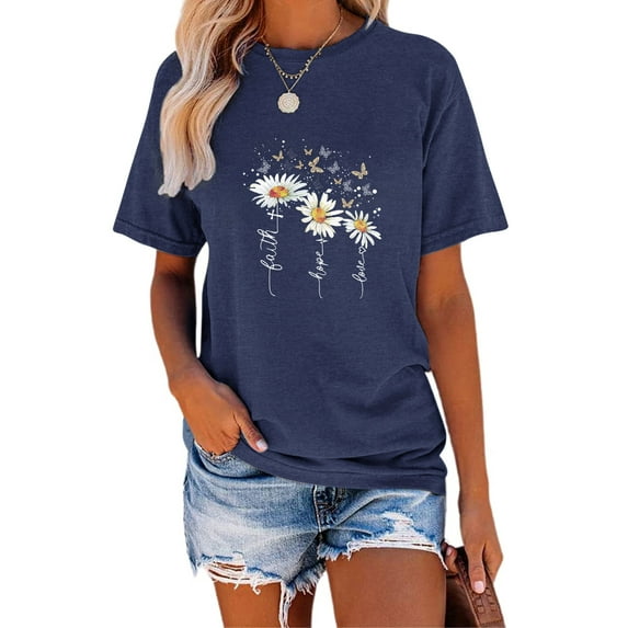 Anbech Be Kind Women Shirt Dandelion Flower Graphic Tshirt Inspirational Summer Top Short Sleeve Letter Print Shirt