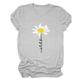 thumbnail image 1 of Anbech Be Kind Women Shirt Dandelion Flower Graphic Tshirt Inspirational Summer Top Short Sleeve Letter Print Shirt, 1 of 3