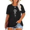 thumbnail image 1 of XCHQRTI Christian Shirts for Women Plus Size Tshirts Cross Faith Shirt Short Sleeve Oversized Graphic Tee, 1 of 10