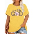 thumbnail image 1 of XCHQRTI Christian Shirts for Women Plus Size Tshirts Cross Faith Shirt Short Sleeve Oversized Graphic Tee, 1 of 11