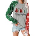thumbnail image 1 of Anbech Women's Christmas Graphic Tee, Long Sleeve Snowflake Shirt, 1 of 8