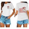thumbnail image 1 of Anbech Christmas Short Sleeve Tshirts for Women Merry Christmas Tees Snowflake Graphic Tee Tops, 1 of 8