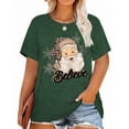 thumbnail image 1 of XCHQRTI Christmas Tree Shirt for Women Plus Size Tshirt Short Sleeve Graphic Top, 1 of 10