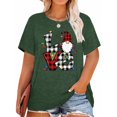 thumbnail image 1 of XCHQRTI Christmas Tree Shirt for Women Plus Size Tshirt Short Sleeve Graphic Top, 1 of 11