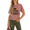 thumbnail image 1 of XCHQRTI Christmas Tree Women's Shirt Graphic Funny Letter Holiday Tshirt Short Sleeve Casual Tee Tops, 1 of 2