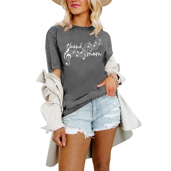 XCHQRTI Country Music Women T-Shirt Raised on 90s Vintage Graphic Tshirt Casual Guitar Shirts