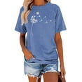 thumbnail image 1 of XCHQRTI Daisy Shirt Womens Be Kind Graphic Casual Short Sleeve Tee Top, 1 of 9