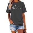 thumbnail image 1 of XCHQRTI Daisy Shirt Womens Be Kind Graphic Casual Short Sleeve Tee Top, 1 of 8