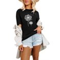 thumbnail image 1 of XCHQRTI Dandelion Shirt Womens Be Kind Graphic Casual Short Sleeve Tee Top, 1 of 2