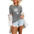 thumbnail image 1 of XCHQRTI Dandelion Shirt Womens Be Kind Graphic Casual Short Sleeve Tee Top, 1 of 2