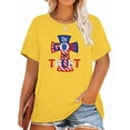 thumbnail image 1 of XCHQRTI Faith 4th of July Shirt Plus Size Women Graphic Tees Summer Short Sleeve Tops, 1 of 7