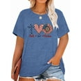 thumbnail image 1 of XCHQRTI Faith 4th of July Shirt Plus Size Women Graphic Tees Summer Short Sleeve Tops, 1 of 7