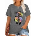 thumbnail image 1 of XCHQRTI Faith Shirts for Women Plus Size Graphic Tees Short Sleeve Vintage T Shirts Oversized Religious Ladies Tee Shirts, 1 of 2