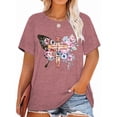 thumbnail image 1 of XCHQRTI Faith Shirts for Women Plus Size Graphic Tees Short Sleeve Vintage T Shirts Oversized Religious Ladies Tee Shirts, 1 of 2