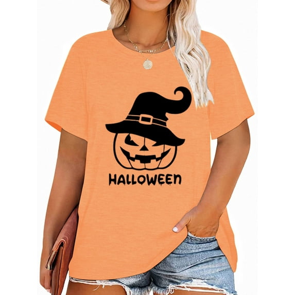 XCHQRTI Halloween Shirts for Women Hocus Pocus Plus Size Tshirt Sanderson Sisters Short Sleeve Casual Tee Tops