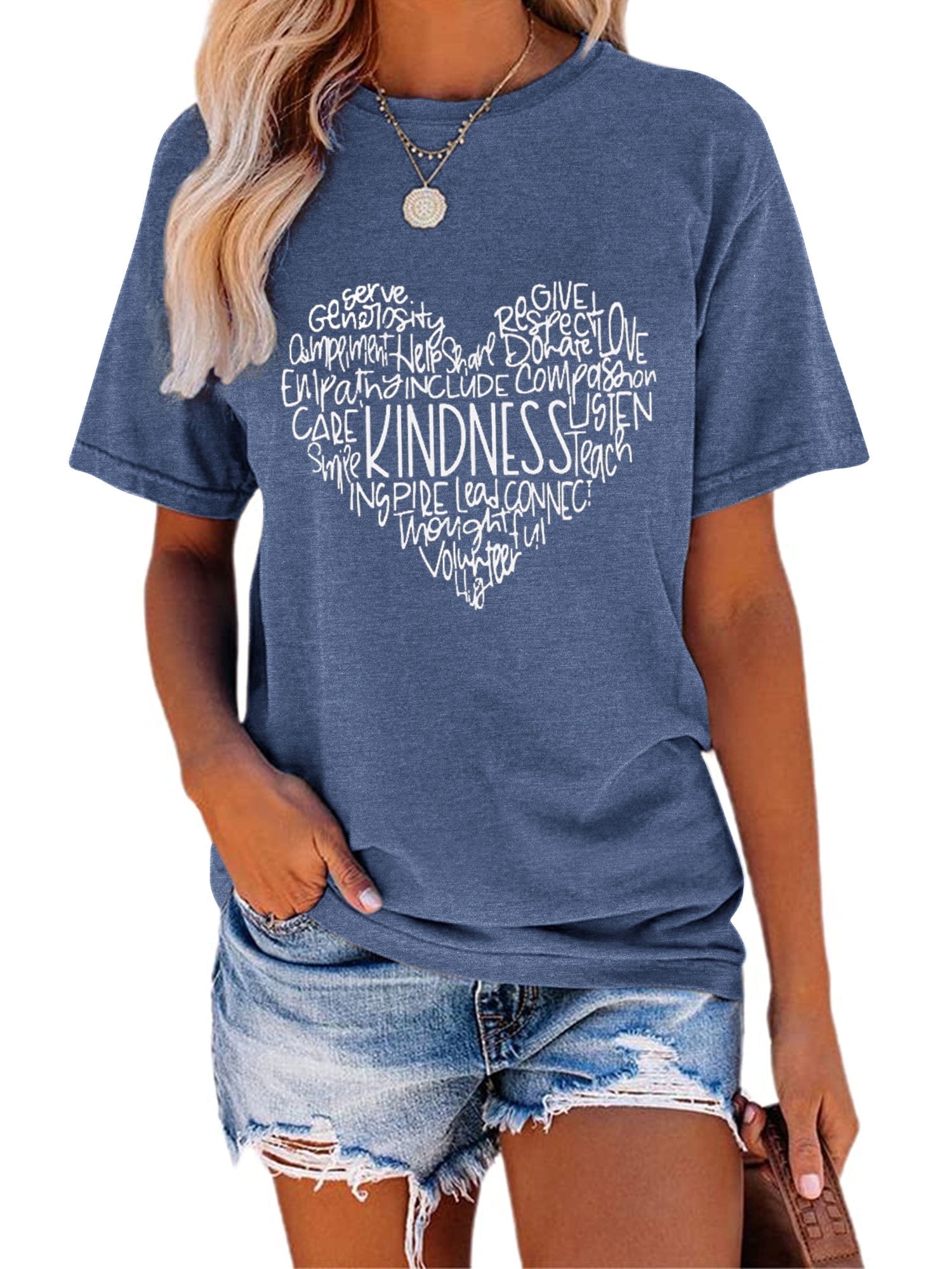 GEMLON Women's Vote Graphic T-Shirt - Funny Election Tee, Short Sleeve, Casual Top In Pink - View #5