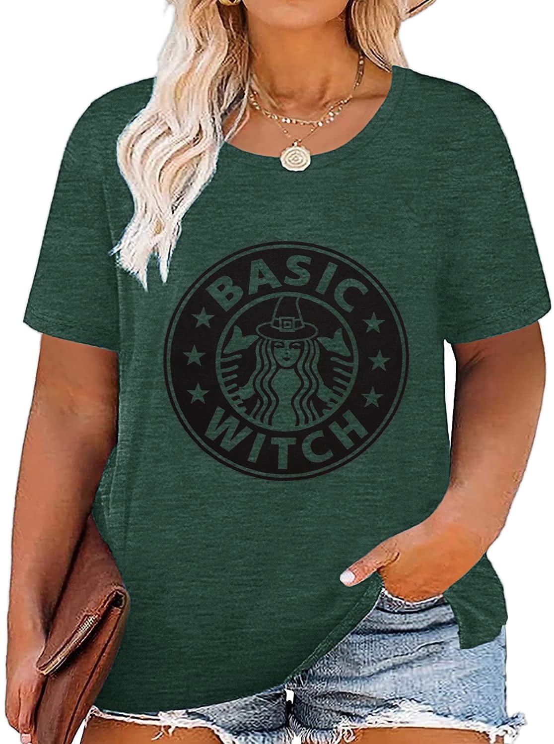 Plus Size Hocus Pocus Bleached T-Shirt - Sanderson Sisters Halloween Graphic Tee For Women (XXL Plus) - View #4