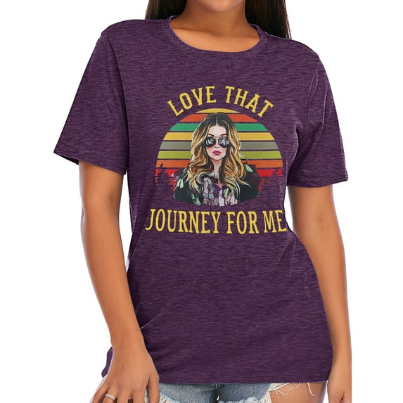 XCHQRTI Journey Shirts Women I'm Mostly Peace Love And Light Funny T-shirt Womens Graphic Printed Short Sleeve Tops Tee