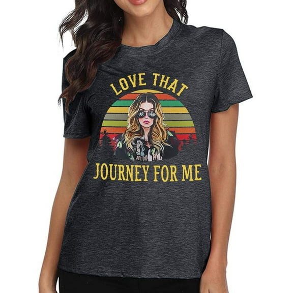 XCHQRTI Journey Shirts Women I'm Mostly Peace Love And Light Funny T-shirt Womens Graphic Printed Short Sleeve Tops Tee