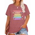 thumbnail image 1 of XCHQRTI Kindness Womens Graphic Shirt Inspirational Plus Size Tees Short Sleeve Summer Casual Tops, 1 of 7