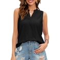 thumbnail image 1 of XCHQRTI Leopard Tank Tops for Women Stitching Sleeveless Shirts Strap Loose Casual Tees, 1 of 8