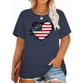 thumbnail image 1 of XCHQRTI Love Shirts for Womens Plus Size Graphic Tshirt Short Sleeve Valentine's Day Tee Oversized Casual Summer Tops, 1 of 4