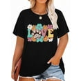 thumbnail image 1 of XCHQRTI Plus Size Daisy Women Tshirt Graphic Oversized Tees Short Sleeve Casual Tee, 1 of 8