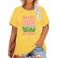 thumbnail image 1 of XCHQRTI Plus Size Daisy Women Tshirt Graphic Oversized Tees Short Sleeve Casual Tee, 1 of 11