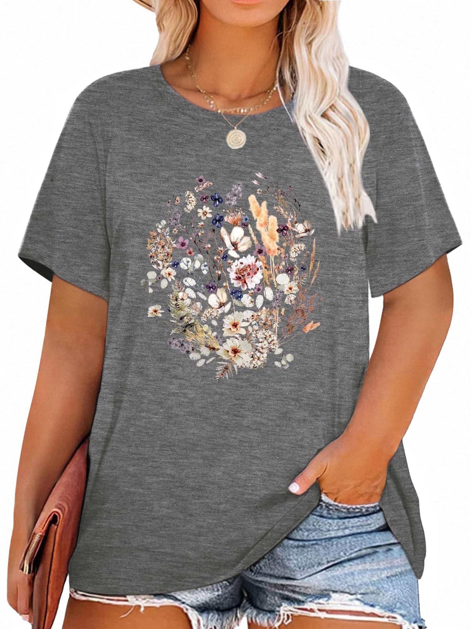 Destiny Long Tee (Plus Size) Basic Colors