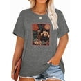 thumbnail image 1 of XCHQRTI Plus Size Daisy Women Tshirt Graphic Oversized Tees Short Sleeve Casual Tee, 1 of 8