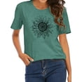 thumbnail image 1 of XCHQRTI Sunflower Shirts for Women Graphic Short Sleeve Tshirts Casual Summer Tee, 1 of 7