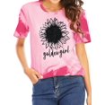 thumbnail image 1 of XCHQRTI Sunflower Shirts for Women Graphic Short Sleeve Tshirts Casual Summer Tee, 1 of 7