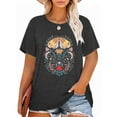thumbnail image 1 of XCHQRTI Sunflower Shirts for Womens Plus Size Short Sleeves T-Shirt Graphic Oversized Flower Tops, 1 of 10
