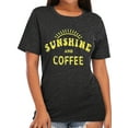 thumbnail image 1 of XCHQRTI Sunshine and Coffee Graphic Tees Women Funny Saying Tshirt Cute Summer Tops, 1 of 9
